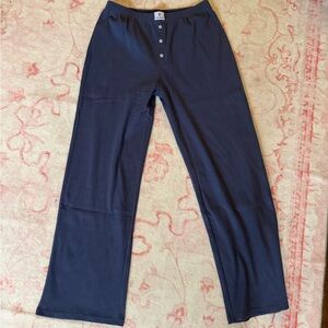 Women's Navy Wide Leg Pants